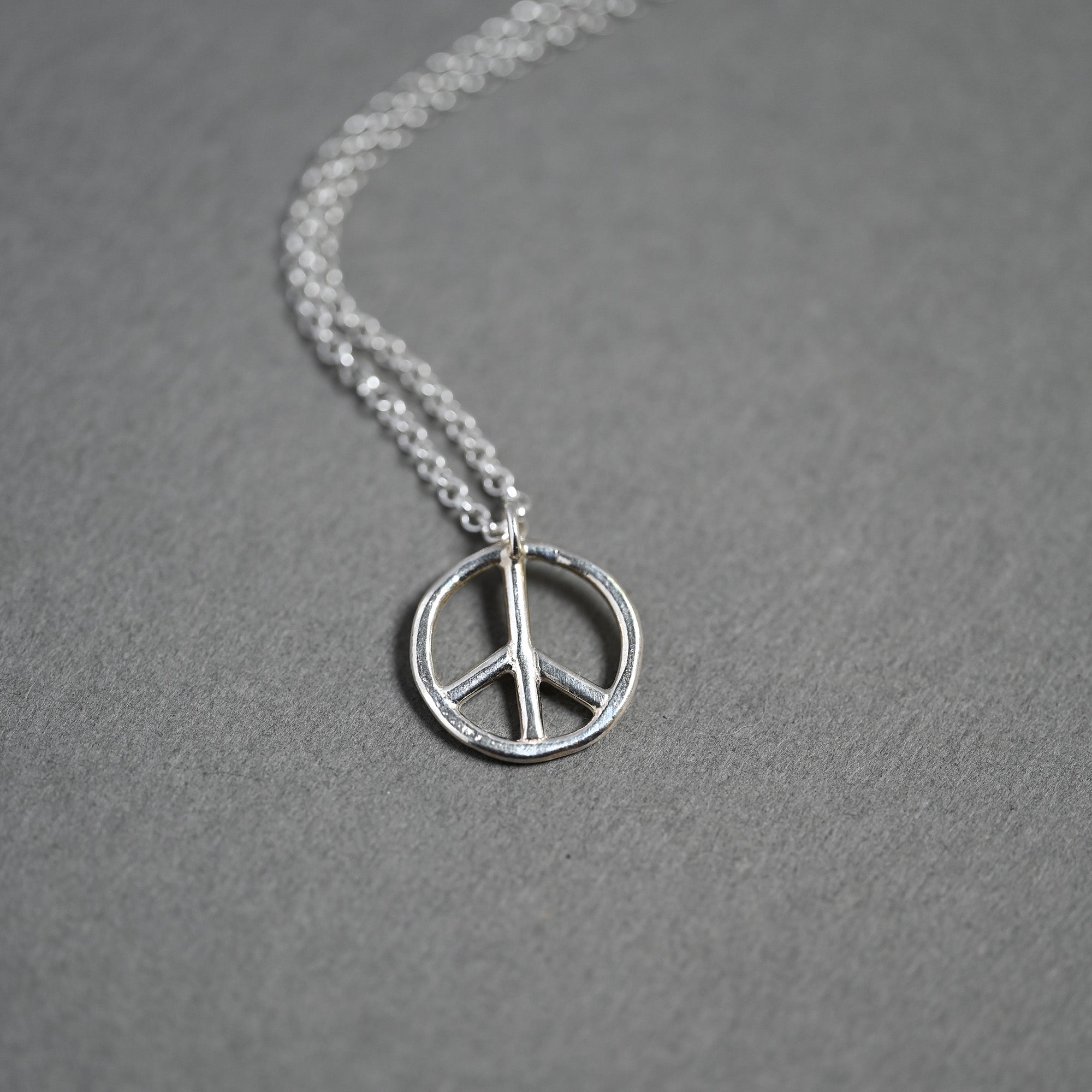 Peace Necklace Sterling Silver